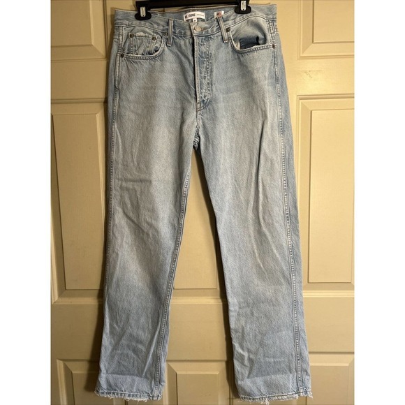 RE/DONE Originals Low Slung Rigid Jeans in Light 04 Sz 29 - Picture 5 of 15